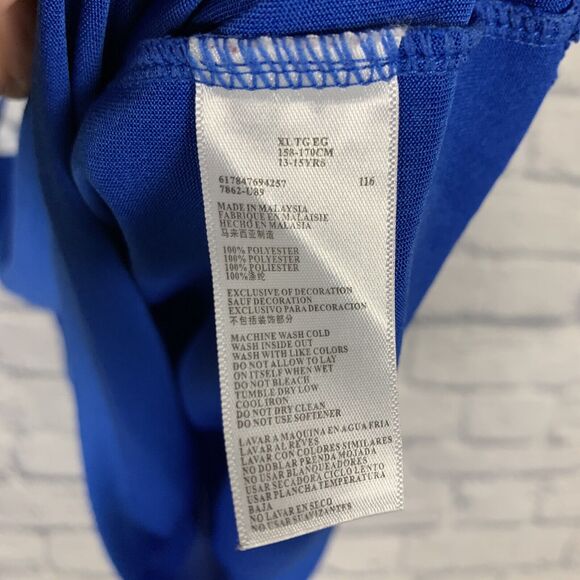 NIKE SB Skateboarding Dri-Fit T Shirt Youth XL Short Sleeve Blue Spell Out Polye - Picture 6 of 12